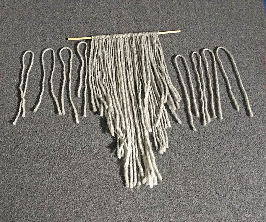 Easy DIY Fringe Wall Hanging with Pom Poms Brown Sheep Company, Inc.